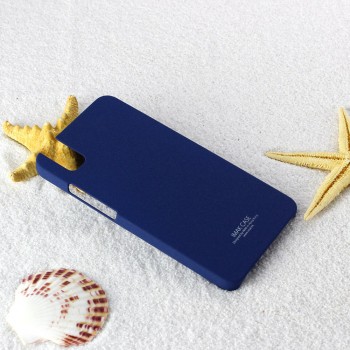 Пластиковый матовый непрозрачный чехол с повышенной шероховатостью для Huawei ShotX Синий