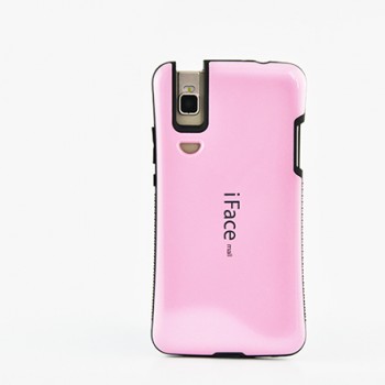 Эргономичный силиконовый непрозрачный чехол с нескользящими гранями для Huawei ShotX Розовый