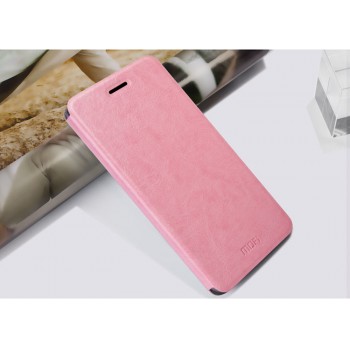 Глянцевый водоотталкивающий чехол флип подставка на силиконовой основе для Huawei ShotX Розовый