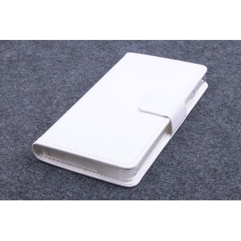 Глянцевый чехол флип подставка с застежкой и внутренними карманами для ZTE Nubia Z9 Mini Белый