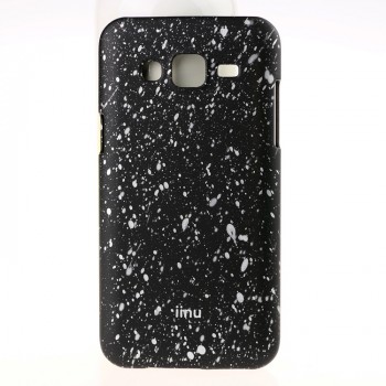 Пластиковый матовый дизайнерский чехол с голографическим принтом Звезды для Samsung Galaxy J5 Белый