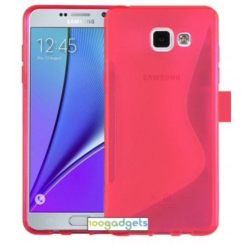 Силиконовый S чехол для Samsung Galaxy A5 (2016) Розовый