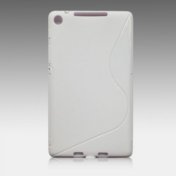 Силиконовый матовый S чехол для Asus Nexus 7 Белый
