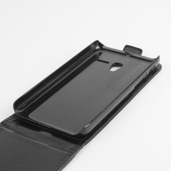 Глянцевый чехол вертикальная книжка на пластиковой основе с магнитной застежкой для Alcatel One Touch POP 3 5 Черный