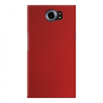 Ультратонкий пластиковый матовый непрозрачный чехол для Blackberry Priv Красный