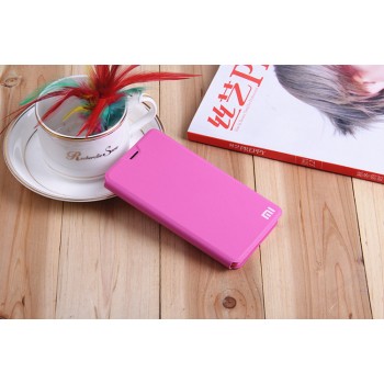 Чехол флип подставка на пластиковой основе для Xiaomi RedMi 2 Розовый