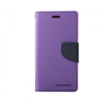 Текстурный чехол портмоне подставка с дизайнерской застежкой для Xiaomi RedMi 2 Фиолетовый