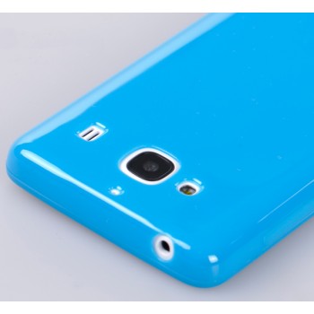 Силиконовый глянцевый непрозрачный чехол для Xiaomi RedMi 2 Голубой