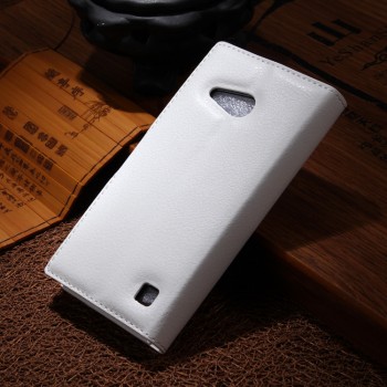 Чехол портмоне подставка с защелкой для Nokia Lumia 730/735 Белый