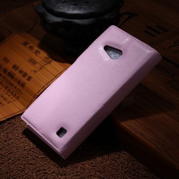 Чехол портмоне подставка с защелкой для Nokia Lumia 730/735 Розовый