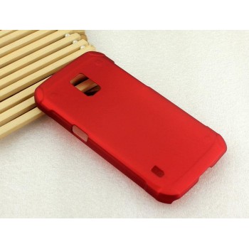 Пластиковый матовый металлик чехол для Samsung Galaxy S5 Active Красный