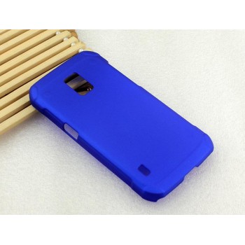 Пластиковый матовый металлик чехол для Samsung Galaxy S5 Active Синий