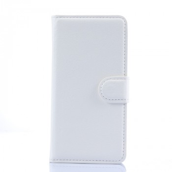 Чехол портмоне подставка на силиконовой основе с отсеком для карт и магнитной защелкой для Samsung Galaxy A3 Белый