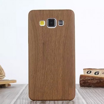 Силиконовый матовый непрозрачный текстура Дерево чехол для Samsung Galaxy A3 Коричневый
