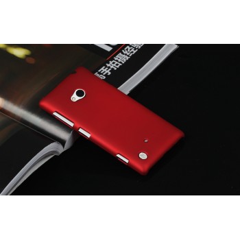 Пластиковый матовый непрозрачный чехол для Nokia Lumia 720 Красный