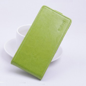 Чехол вертикальная книжка на пластиковой основе с магнитной застежкой для Sony Xperia E3 Зеленый
