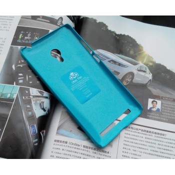 Пластиковый глянцевый непрозрачный чехол для ASUS Zenfone 6 Голубой