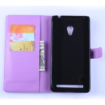 Чехол портмоне подставка с защелкой для ASUS Zenfone 6 Фиолетовый