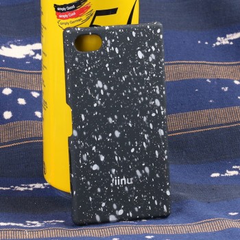 Пластиковый матовый дизайнерский чехол с голографическим принтом Звезды для Sony Xperia Z5 Compact Белый