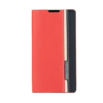 Дизайнерский чехол флип подставка на силиконовой основе с отделением для карты для Sony Xperia Z5 Compact Красный