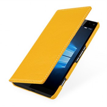 Кожаный чехол портмоне (нат. кожа) для Microsoft Lumia 950 XL