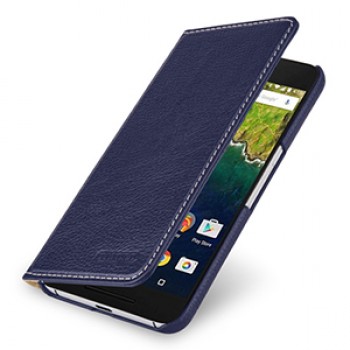 Кожаный чехол портмоне (нат. кожа) для Google Huawei Nexus 6P