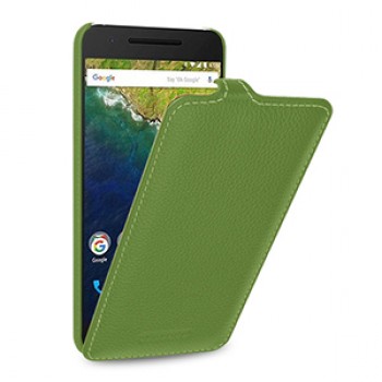 Кожаный чехол вертикальная книжка (нат. кожа) для Google Huawei Nexus 6P