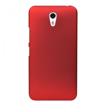 Пластиковый матовый непрозрачный чехол для ZUK Z1 Красный