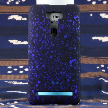 Пластиковый матовый дизайнерский чехол с голографическим принтом Звезды для ASUS ZenFone 2 Laser 6 Синий