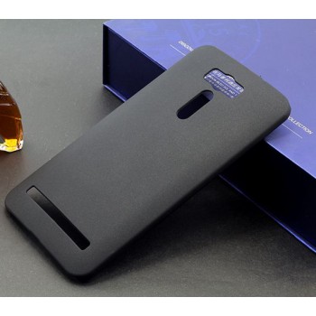 Пластиковый матовый металлик чехол для ASUS ZenFone 2 Laser 6 Черный