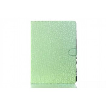 Чехол книжка подставка текстура Алмаз на поликарбонатной основе с магнитной защелкой для Samsung Galaxy Tab S 10.5 Зеленый