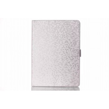Чехол книжка подставка текстура Алмаз на поликарбонатной основе с магнитной защелкой для Samsung Galaxy Tab S 10.5 Серый