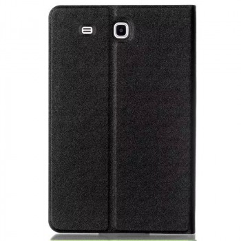 Чехол книжка подставка на поликарбонатной непрозрачной основе для Samsung Galaxy Tab E 9.6 Черный
