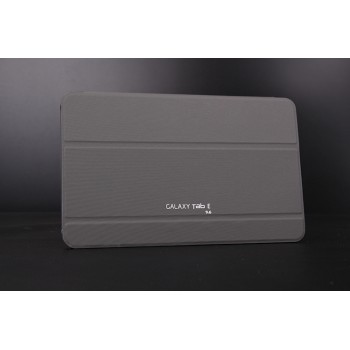 Сегментарный чехол книжка подставка на поликарбонатной непрозрачной основе для Samsung Galaxy Tab E 9.6 Серый