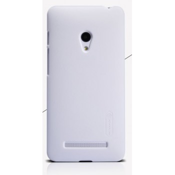 Премиум матовый пластиковый чехол для ASUS Zenfone 5 Белый