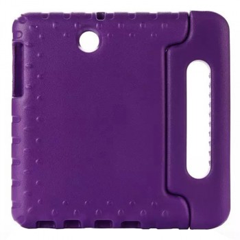 Ударостойкий детский силиконовый гиппоалергенный чехол с подставкой для Samsung Galaxy Tab S2 9.7 Фиолетовый