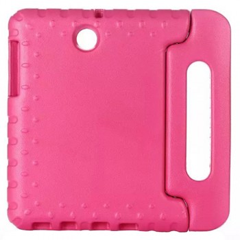 Ударостойкий детский силиконовый гиппоалергенный чехол с подставкой для Samsung Galaxy Tab S2 9.7 Розовый