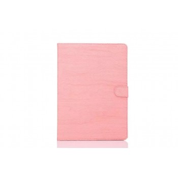 Чехол книжка подставка текстура Дерево на поликарбонатной основе с магнитной защелкой для Samsung Galaxy Tab S2 8.0 Розовый