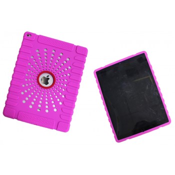 Дизайнерский силиконовый матовый антиударный чехол для Ipad Pro Фиолетовый