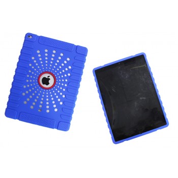 Дизайнерский силиконовый матовый антиударный чехол для Ipad Pro Синий