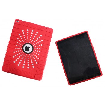 Дизайнерский силиконовый матовый антиударный чехол для Ipad Pro Красный