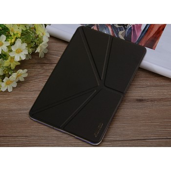 Оригами чехол книжка подставка на поликарбонатной транспарентной основе для планшета для Samsung Galaxy Tab S2 8.0 Черный