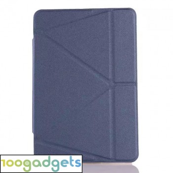 Оригами чехол книжка подставка на силиконовой основе для Samsung Galaxy Tab S2 9.7 Синий