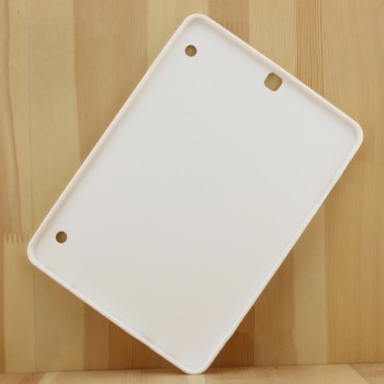 Силиконовый глянцевый непрозрачный чехол для Samsung Galaxy Tab S2 9.7 Белый