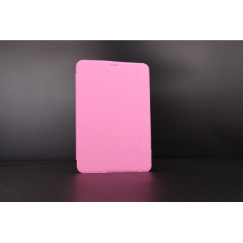 Сегментарный чехол книжка подставка на поликарбонатной непрозрачной основе для Samsung Galaxy Tab S2 9.7 Розовый