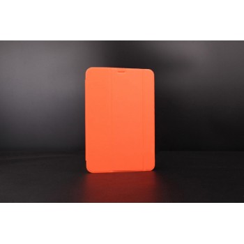 Сегментарный чехол книжка подставка на поликарбонатной непрозрачной основе для Samsung Galaxy Tab S2 9.7 Оранжевый