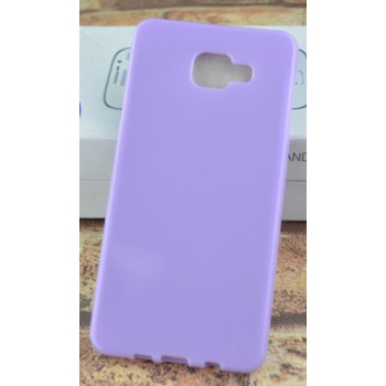 Силиконовый глянцевый непрозрачный чехол для Samsung Galaxy A7 (2016) Фиолетовый