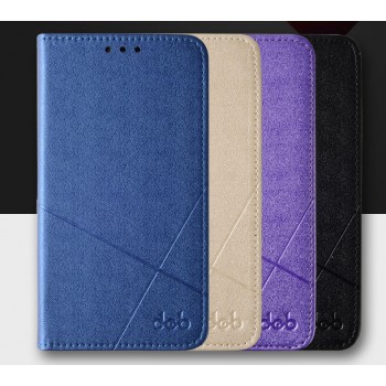 Текстурный чехол флип подставка на пластиковой основе с отделением для карт для Samsung Galaxy A7 (2016)