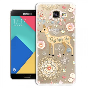 Силиконовый матовый дизайнерский чехол с эксклюзивной серией принтов для Samsung Galaxy A5 (2016)