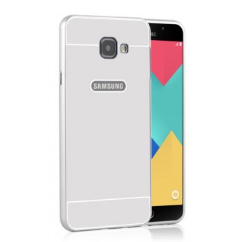 Двухкомпонентный чехол с металлическим бампером и поликарбонатной накладкой для Samsung Galaxy A5 (2016) Белый